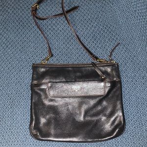 FOSSIL BLACK LEATHER PURSE